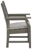 Ashley Furniture P802-601A Visola - Arm Chair With Cushion (Set of 2) - Gray
