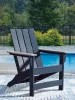 Ashley Furniture PCP587-898 East Beach - Adirondack Chair - Black / Beige