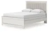 Ashley Furniture PCB3381B6 Zuraleus - Queen Upholstered Panel Bed - White