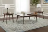New Classic T1821-3P-BRN Reid - 3 Piece Occasional Set (1 Coffee & 2 End Tables) - Walnut