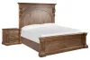 Pulaski Furniture BP444-170QN-KIT1 Gallant Grove - Queen Panel Bed With Nightstand - Brown
