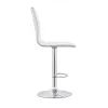 CoasterEveryday 122089 Ashbury - Upholstered Adjustable Bar Stool (Set of 2) - White