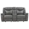 CoasterEveryday 650354-S2 Conrad - 2 Piece Upholstered Padded Arm Motion Sofa Set - Gray