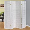 CoasterEveryday 902626 Roberto - 4-Panel Room Divider Folding Shoji Screen - White