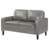 Coaster Fine Furniture 508366 Ruth - Upholstered Track Arm Loveseat - Gray