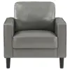 Coaster Fine Furniture 508367 Ruth - Upholstered Track Arm Accent Chair - Gray