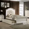 Furniture of America CM7901F-BED Allie - Full Bed - Pearl White
