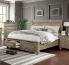 Furniture of America CM7568EK-BED Wells - Eastern King Bed - Gray