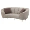 Coaster Fine Furniture 504838 Ellorie - Upholstered Channel Back Curved Loveseat - Beige