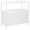Coaster Fine Furniture 961642 Amherst - 2-Door Radio Weave Cane Metal Accent Cabinet - White