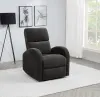 Coaster Fine Furniture 603293P Grant - Fabric Upholstered Power Recliner Chair - Charcoal Gray