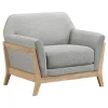Coaster Fine Furniture 511073 Vaughn - Fabric Upholstered Flared Arm Accent Chair - Gray