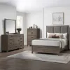 New Classic 00-B3412-34C New Classic 00-B3412-34C Harrisburg - 5/0 Queen 4 Piece Bedroom Set (Bed, Dresser, Mirror, Chest) - Walnut
