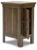 Ashley Furniture T731-7 Moriville - Chair Side End Table - Grayish Brown