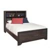Samuel Lawrence Furniture S462-YBR-K14 Granite Falls - Full Bed with Bookcase Headboard - Espresso Brown