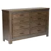 Liberty Furniture 759-BR31 Thornwood Hills - 8 Drawer Dresser - Rock Beaten Brown