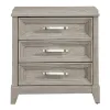 Liberty Furniture 902-BR61 Belmar - 3 Drawer Nightstand - Washed Taupe