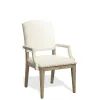 Riverside Furniture 59453 Myra - Upholstered Arm Dining Chair (Set of 2) - Natural