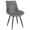 CoasterEssence 110272 Brassie - Upholstered Swivel Dining Side Chair (Set of 2) - Gray