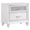 CoasterEveryday 205892 Barzini - 2-Drawer Nightstand - White
