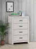 CoasterEveryday 207055 Brantford - 4-Drawer Bedroom Chest - Coastal White