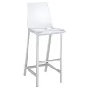 CoasterEssence 100295 Juelia - Bar Stools (Set of 2) - Chrome And Clear Acrylic