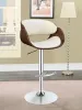 CoasterEssence 104966 Dana - Adjustable Bar Stool - Ecru And Chrome