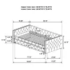 CoasterEssence 302161 Mockern - Upholstered Twin Daybed With Trundle - Gray