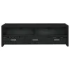 CoasterEssence 700645 Alton - 3-Drawer Engineered Wood TV Stand - Black Oak