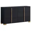 Coaster Fine Furniture 222831T-S5 Marceline - 5 Piece Twin Bedroom Set - Black