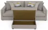 Jackson Furniture Industries 2405/36/37/77/3-18 Jackson Furniture Industries 2405/36/37/77/3-18 Trevor - 2 Piece Extra Deep Oversized Sofa With 1 Included Storage Cocktail Ottoman - Nickel