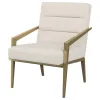 Coaster Fine Furniture 903143 Kirra - Upholstered Metal Arm Accent Chair - Cream