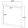 Coaster Fine Furniture 223344 Wright - Dresser Mirror - Brown Oak