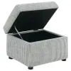 Coaster Fine Furniture 904138 Winter - Upholstered Hydraulic Lift Top Storage Ottoman - Gray