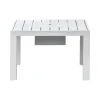 Intercon NS-SF-ARMLSS-BUF-7PC Nash - 6 Piece Outdoor Seating Sectinal And Table - Buff