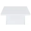 Coaster Fine Furniture 710898 Devar - Square Engineered Wood Coffee Table - White High Gloss