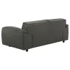 Coaster Fine Furniture 509505 Buxton - Top Grain Leather Upholstered Loveseat - Graphite