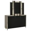 Coaster Fine Furniture 222663M Lorient - 8-Drawer LED Dresser With Mirror - Ivory And Camel