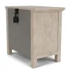 Riverside Furniture 79269 Bennett - Three Drawer Nightstand - Frosted Gray