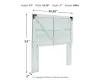 Ashley Furniture EB4121-156 Shawburn - Full Crossbuck Panel HDBD - Whitewash