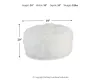 Ashley Furniture A3000334 Galice - Oversized Accent Ottoman - White