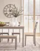 Ashley Furniture PCD403-325 Harperfeld - Dining Room Table Set (Set of 6) - Natural / Gray