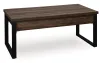 Ashley Furniture T318-1 Ashley Furniture T318-1 Wickman Falls - Rectangular Cocktail Table - Dark Brown