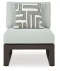 Ashley Furniture P490P7 Ashley Furniture P490P7 Beachloft - 4-Piece Outdoor Sectional - Black / Gray