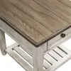 Liberty Furniture 824-OT1020 Heartland - Drawer End Table - Antique White / Tobacco Tops
