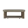 Liberty Furniture 674-OT1011 Liberty Furniture 674-OT1011 Affinity - Oval Cocktail Table - Dusty Taupe / Concrete Tops