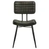 CoasterEssence 110652 Misty - Leather Upholstered Dining Chair (Set of 2) - Espresso