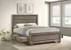CoasterEveryday 204190Q Kauffman - Wood Queen Storage Panel Bed - Washed Taupe