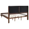 CoasterEssence 205131KW Robyn - Wood California King Panel Bed - Dark Walnut