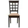 CoasterEveryday 100772 Gabriel - Lattice Back Side Chairs (Set of 2) - Cappuccino